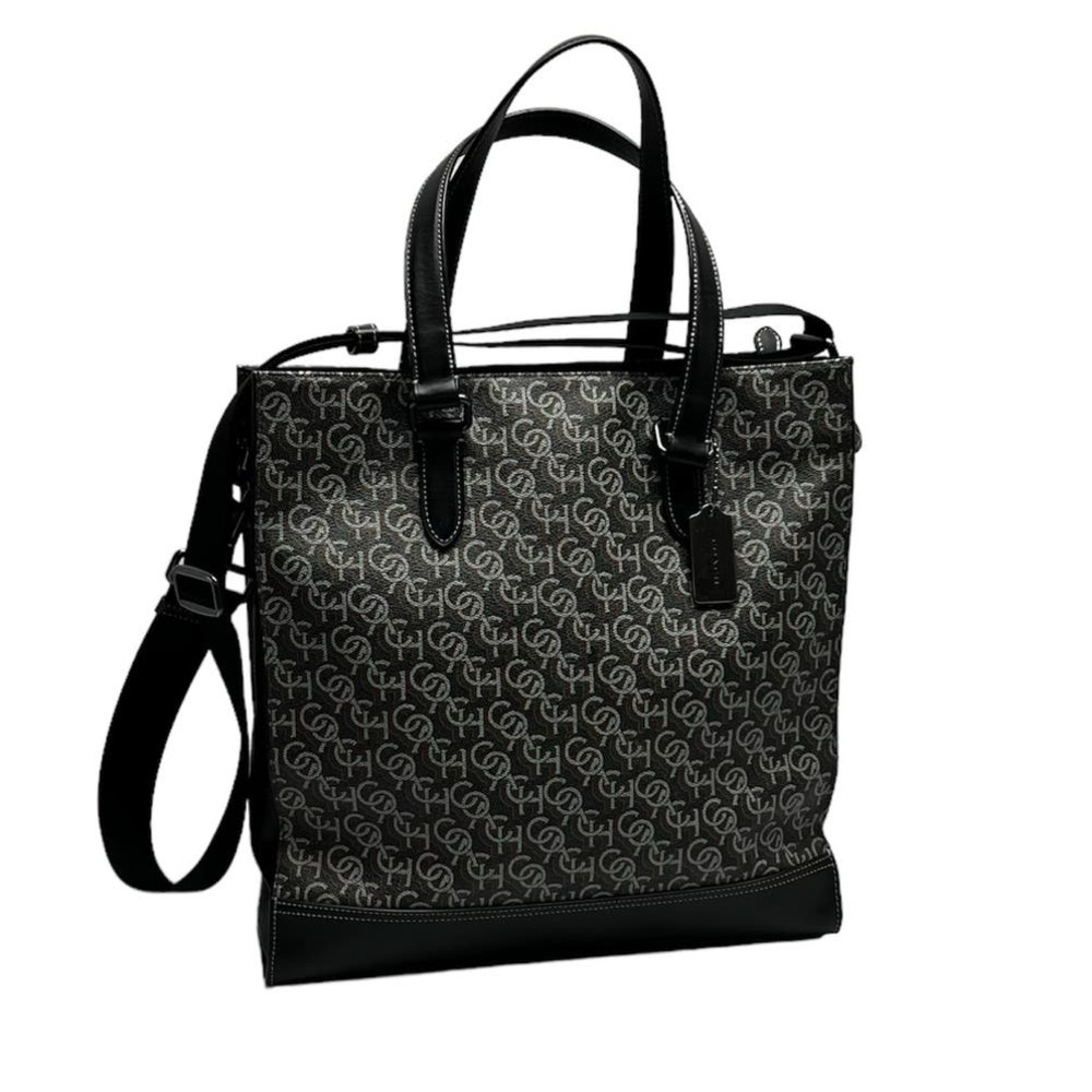 Coach Graham Structured Tote Signature Monogram Print CE749 Men's Crossbody